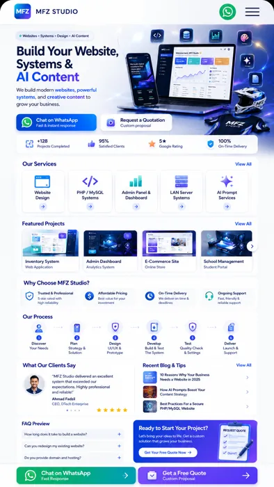 Mobile Service UI Concept